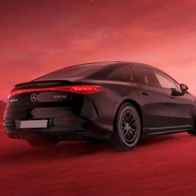 Sleek Back View of Mercedes-AMG EQS 53